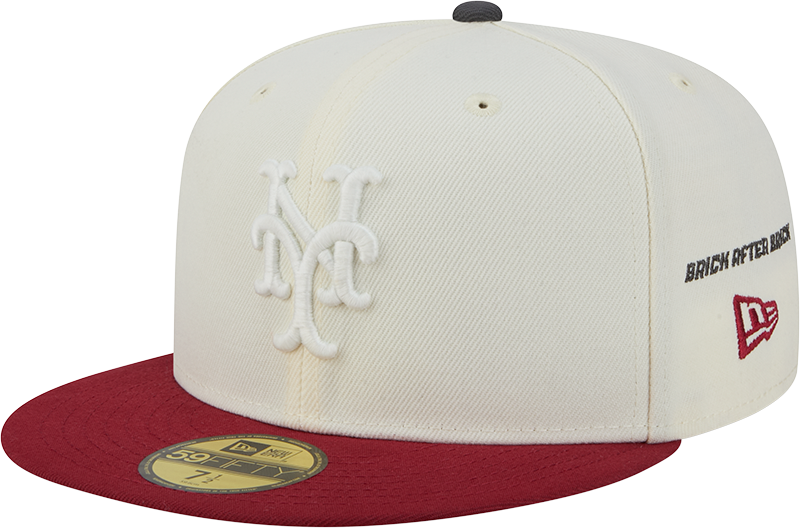 Nigel Sylvester x Rushmore New York Mets 40th Anniversary Chrome White/Brick Red 59Fifty New Era