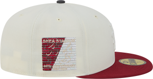 Nigel Sylvester x Rushmore New York Mets 40th Anniversary Chrome White/Brick Red 59Fifty New Era
